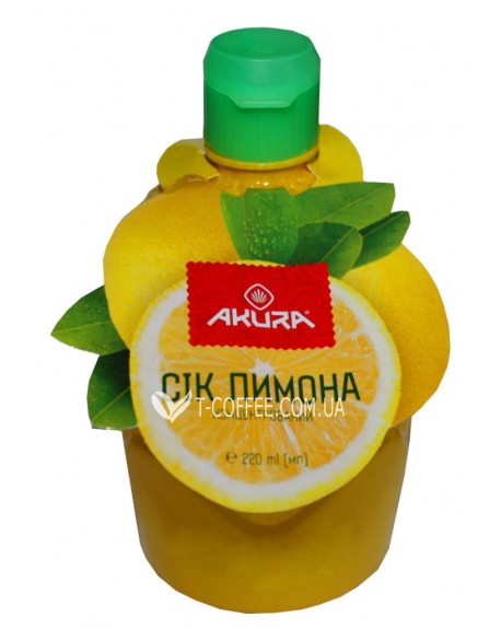 Сок лимона AKURA концентрированный 220 мл п/б (5202737700009)