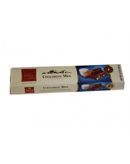 Шоколад FREY Chocobloc Milk молочный с медово-миндальной нугой 100 г