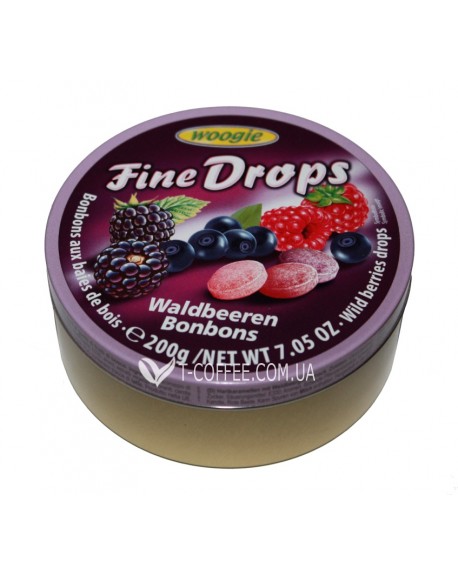 Льодяники FINE DROPS Waldbeeren Bonbons Асорті Лісові Ягоди 200 г (9002859055614)