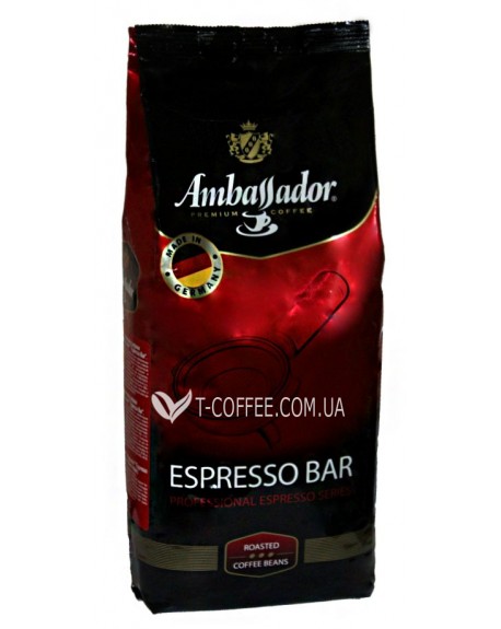 Кава AMBASSADOR Espresso Bar зернова 1 кг Німеччина (4051146001044)