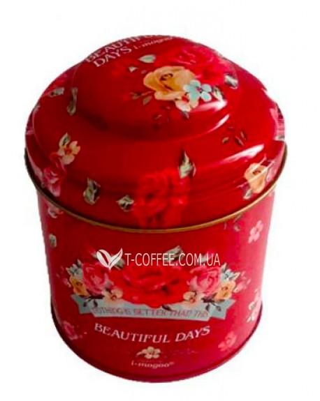Банка Beautiful Days Красная жестяная 150 г