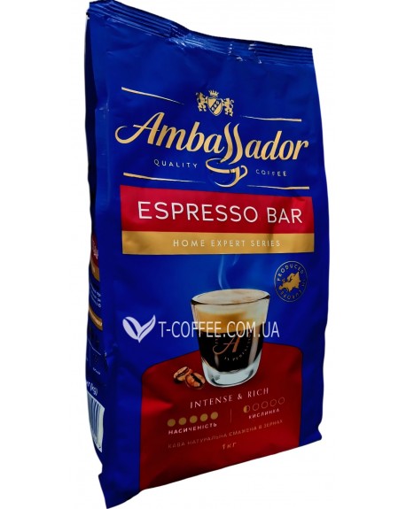 Кофе AMBASSADOR Espresso Bar зерновой 1 кг (4051146001044)