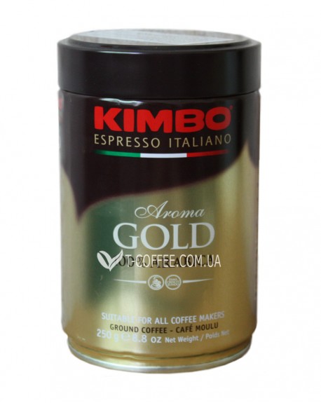Кофе KIMBO Aroma Gold 100% Arabica молотый 250 г ж/б (8002200102128)