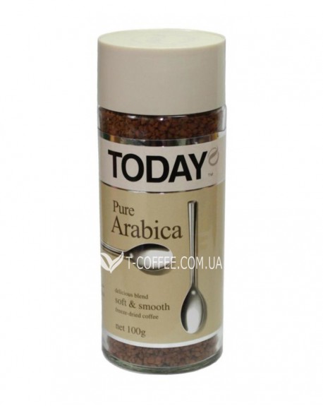 Кава TODAY Pure Arabica розчинна 95 г скл. б. (5014776102061)