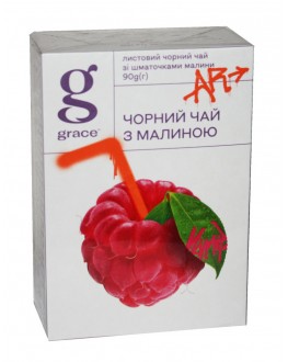 Чай GRACE! Черный с Малиной 90 г (5060207697774)