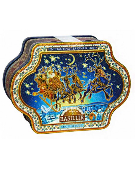 Чай BASILUR Snow Sledge Санки - Чарующая Коллекция 100 г ж/б (4792252923911)