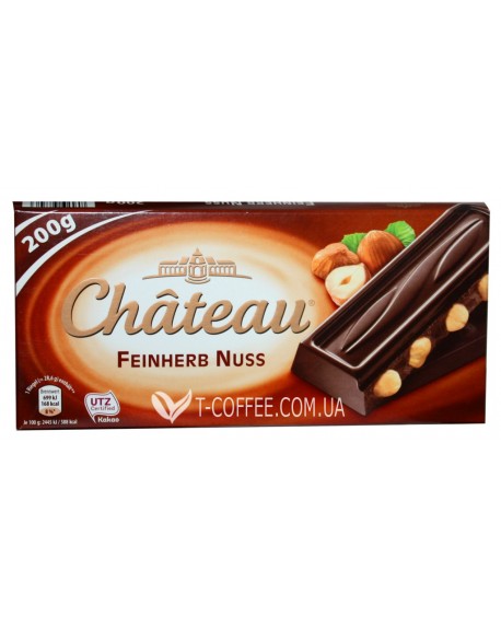 Шоколад Chateau Feinherb Nuss Черный с Лесным Орехом 200 г (29039746)