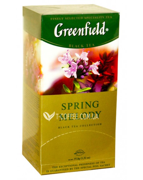 Чай GREENFIELD Spring Melody Весенняя Мелодия 25 х 1,5 г (4823096802220)
