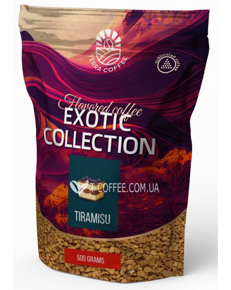 Кофе Terra Cofffee Exotic Tiramisu растворимый 500 г эконом. пак.