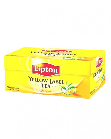Чай LIPTON Yellow Label Черный 50 x 2 г (4823084200021)