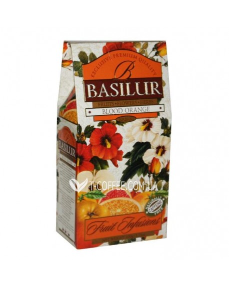 Чай BASILUR Blood Orange Красный Апельсин - Фруктовые Коктейли 100 г к/п (4792252923898)