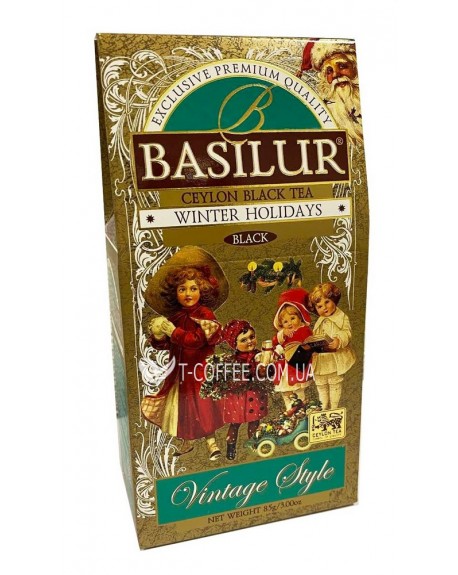 Чай BASILUR Winter Holidays Зимние Каникулы - Винтаж 85 г к/п (4792252932821)