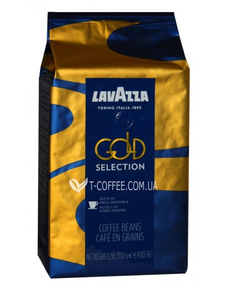 Кофе LAVAZZA Espresso Gold Selection зерновой 1 кг (8000070043206)