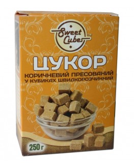 Сахар SWEET CUBES коричневый прессованный в кубиках быстрорастворимый 250 г (4820191970021)
