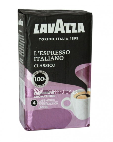 Кофе LAVAZZA L'Espresso Italiano Classico молотый 250 г