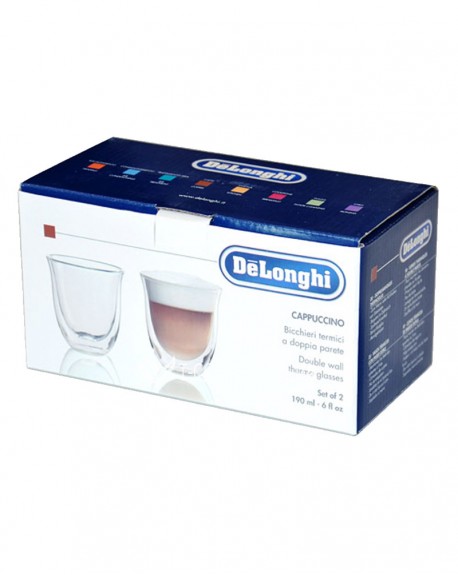 Набор стаканов DELONGHI для капучино 2 шт х 190 мл