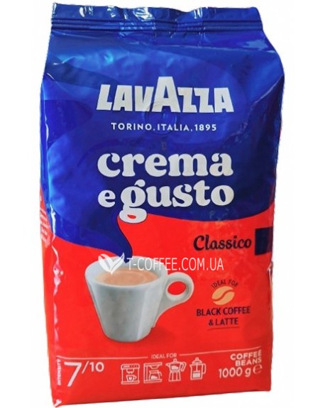 Кофе LAVAZZA Espresso Crema e Gusto Classico зерновой 1 кг (8000070038974)