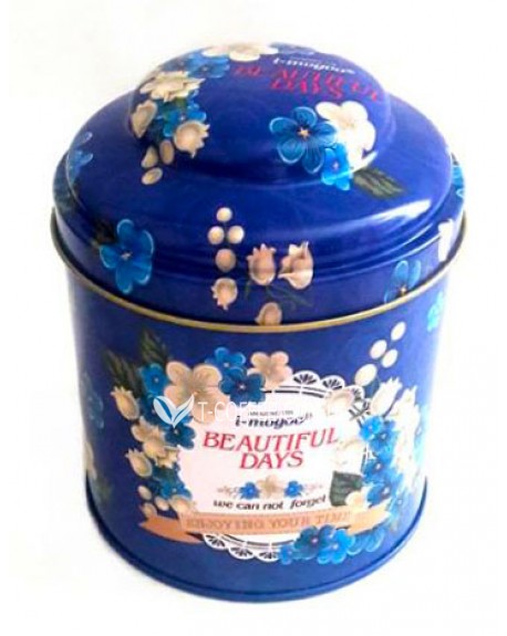Банка Beautiful Days Голубая жестяная 150 г