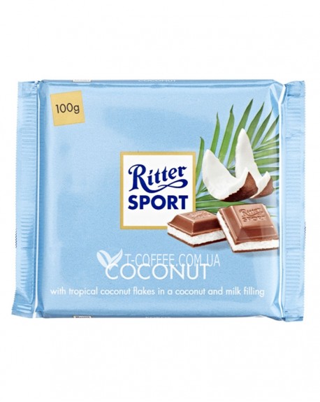 Шоколад RITTER SPORT Coconut Молочный Кокос 100 г (4000417298003)
