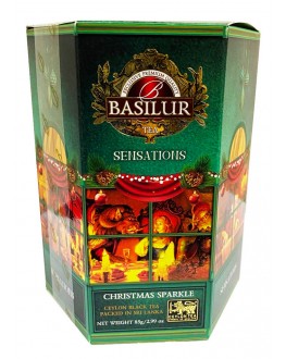 Чай BASILUR Christmas Sparkle Рождественское Сияние - Праздничные Ощущения 85 г к/п (4792252943919)