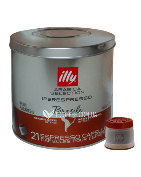 Кофе ILLY IperEspresso Monoarabica Brazil в капсулах 21 х 6,7 г (8003753943695)