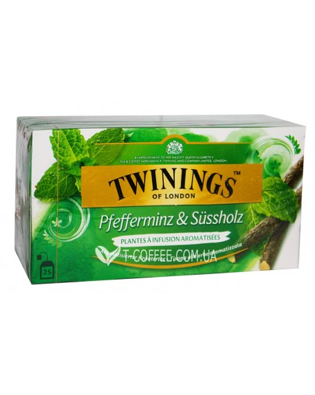 Чай TWININGS Peppermint Liquorice Мята Лакрица 25 х 2 г (070177162054)