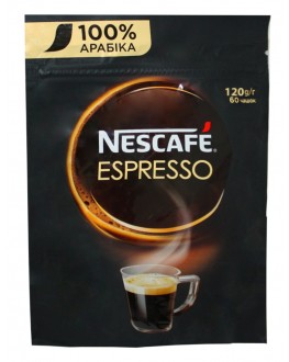 Кава NESCAFE Espresso 100% Арабіка розчинна 100 г економ.пак. (7613035692954)