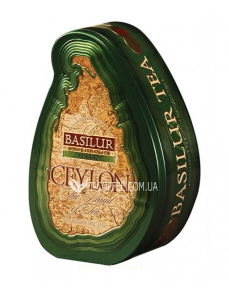 Чай BASILUR Green Зеленый - Чайный Остров 100 г ж/б (4792252100824)