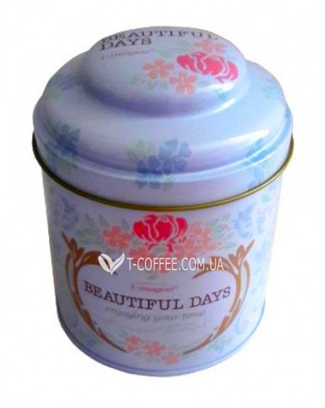 Банка Beautiful Days Белая жестяная 150 г