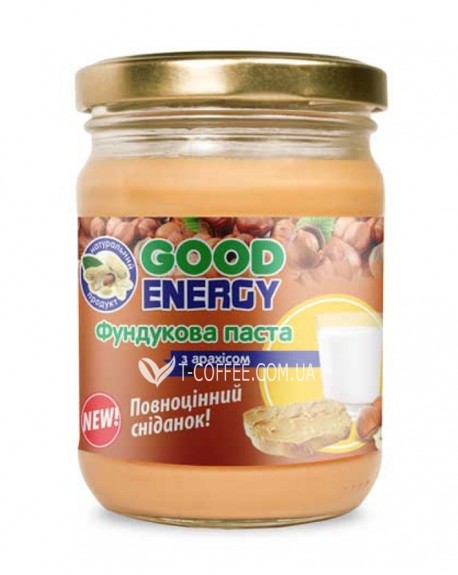Фундукова паста з арахісом GOOD ENERGY 460 г