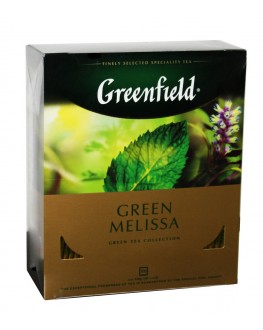 Чай GREENFIELD Green Melissa Мелисса 100 х 1,5 г к/п (4823096806570)
