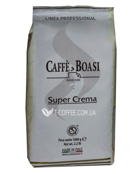 Кофе BOASI Super Crema зерновой 1 кг (8003370071108)