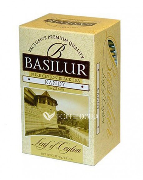 Чай BASILUR Kandy Канди - Лист Цейлона 25 х 2 г (4792252001183)