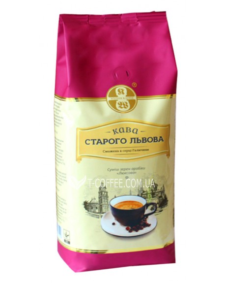 Кофе КАВА СТАРОГО ЛЬВОВА Люксова зерновой 1 кг (4820000371599)