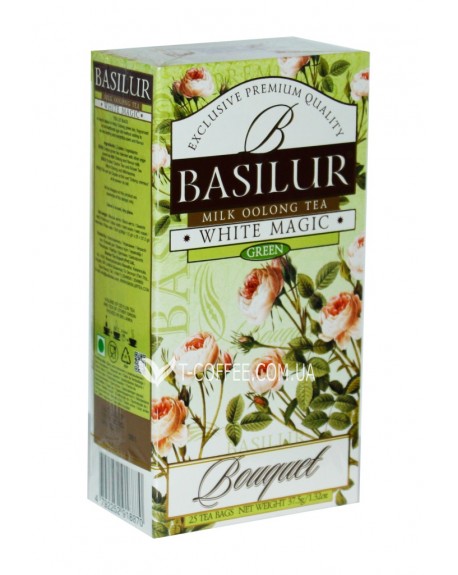 Чай BASILUR White Magic Белое Волшебство - Букет 25 х 1,5 г (4792252918870)
