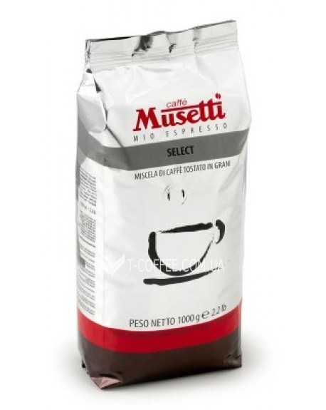 Кава MUSETTI Select зернова 1 кг (8004769202523)