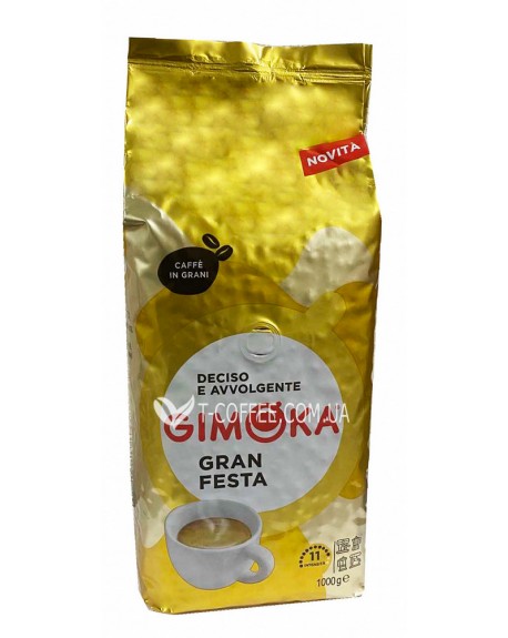 Кава GIMOKA Gran Festa зернова 1 кг (8003012000435)
