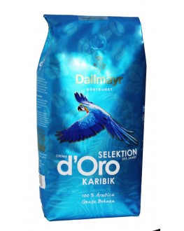 Кофе DALLMAYR Crema d'Oro Selektion Des Jahres Karibik зерновой 1 кг (4008167035503)