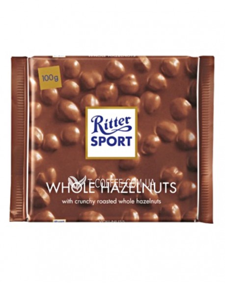 Шоколад RITTER SPORT Whole Hazelnuts Молочный Цельный Лесной Орех 100 г