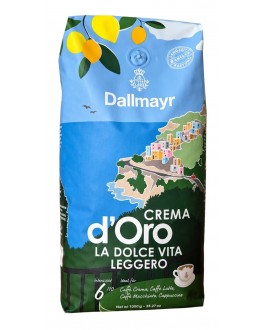 Кава DALLMAYR Crema d'Oro La Dolce Vita Leggero зернова 1 кг (4008167002727)