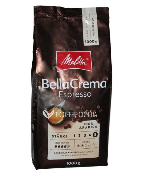Кофе MELITTA Bella Crema Espresso зерновой 500 г (4002720004654)