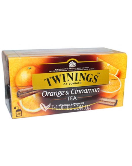 Чай TWININGS Orange Cinnamon Апельсин Кориця 25 х 2 г (070177071349)