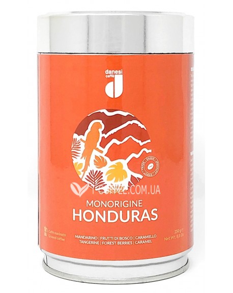 Кофе DANESI Monorigine Honduras 100% Arabica зерновой 250 г ж/б (8000135424155)