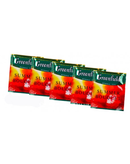 Чай GREENFIELD Summer Bouquet Малина 100 х 1,5 г эконом. упаковка