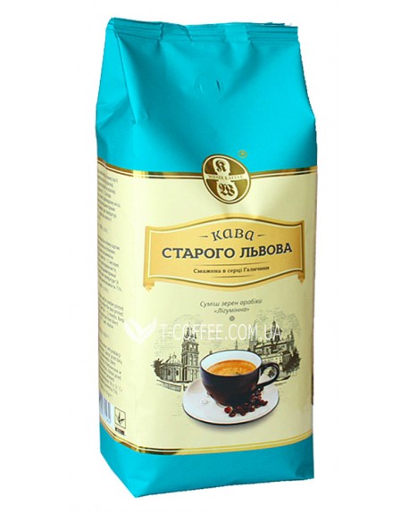 Кофе КАВА СТАРОГО ЛЬВОВА Лігумінна зерновой 1 кг (4820000371513)