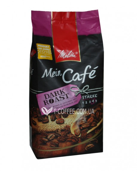 Кофе MELITTA Mein Cafе Dark Roast зерновой 1 кг (4002720008737)