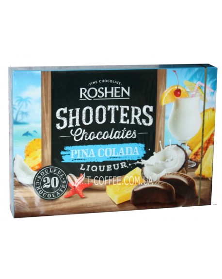 Конфеты ROSHEN Shooters Pina Colada Пина Колада 150 г в коробке (4823077620973)