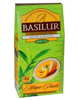 Чай BASILUR Melon Banana Дыня Банан - Волшебные Фрукты 100 г к/п (4792252933569)