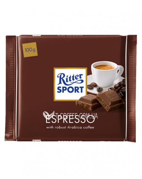 Шоколад RITTER SPORT Espresso Молочний Еспресо 100 г