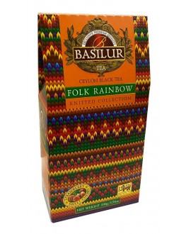 Чай BASILUR Folk Rainbow Веселка - В'язана 100 г ж/б (4792252918122)